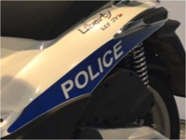 "Police" decal